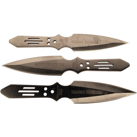 6.5" HERO Thunder Buster Stainless Steel Throwing Knives, 3pc