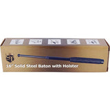 Rubber Handle Steel Baton - 16 inch