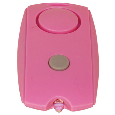 Mini Personal Alarm with LED flashlight and Belt Clip - Pink