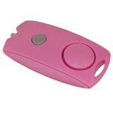 Mini Personal Alarm with LED flashlight and Belt Clip - Pink