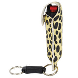 Pepper Shot™ 1/2 oz. w/Quick Release- Black/Yellow Cheetah - Personal Safety Products Plus  - 3