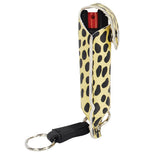 Pepper Shot™ 1/2 oz. w/Quick Release- Black/Yellow Cheetah - Personal Safety Products Plus  - 1