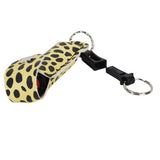 Pepper Shot™ 1/2 oz. w/Quick Release- Black/Yellow Cheetah - Personal Safety Products Plus  - 2