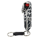 Pepper Shot™ 1/2 oz. w/Quick Release- Black/White Leopard - Personal Safety Products Plus  - 3