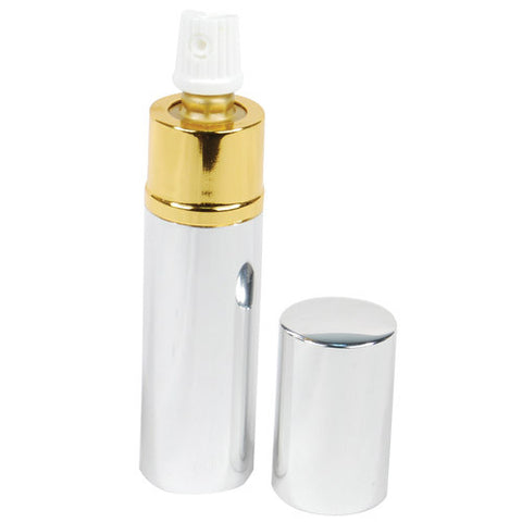 Pepper Shot™  1/2 oz. Lipstick Pepper Spray - Silver - Personal Safety Products Plus 