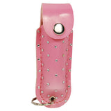 Pepper Shot™ 1/2 oz. w/Quick Release- Rhinestone Pink - Personal Safety Products Plus  - 1