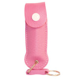 WildFire 1/2 oz. Pepper Spray w/Leatherette Holster- Pink - Personal Safety Products Plus  - 1