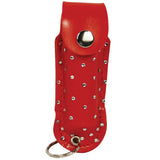 WildFire 1/2 oz. Pepper Spray w/Rhinestone Leatherette Holster - Red - Personal Safety Products Plus  - 1